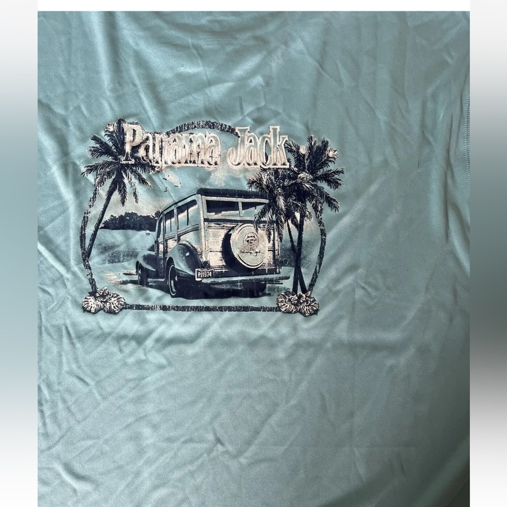 Panama Jack Long Sleeve NWT Shirt Sun Protection Paddle Board Light Blue Sz Xxl